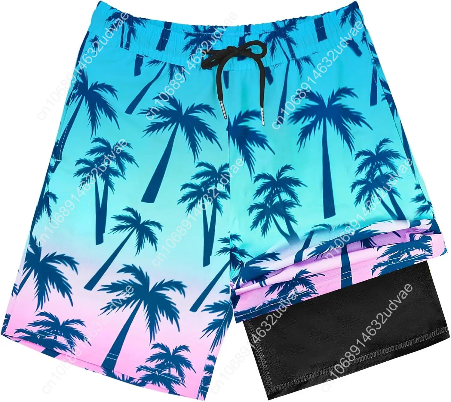 Swim Trunk Quick Dry - OlyPegic Badeshorts für Jungen mit Boxer-Innenhose,