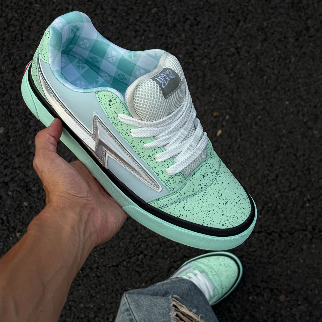 Frische mintgrüne Lightning Ch – Vans Shoes Old Skool Bewertung und Preis